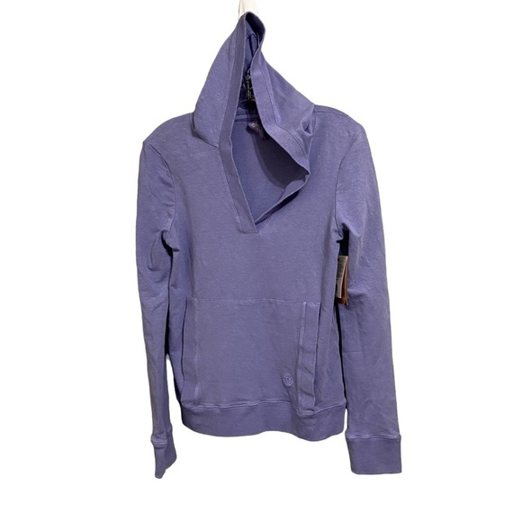 New GRAMMICI Sz Sm Lilac Hoodie V-neck - Picture 2 of 7